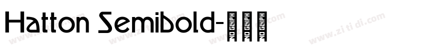 Hatton Semibold字体转换